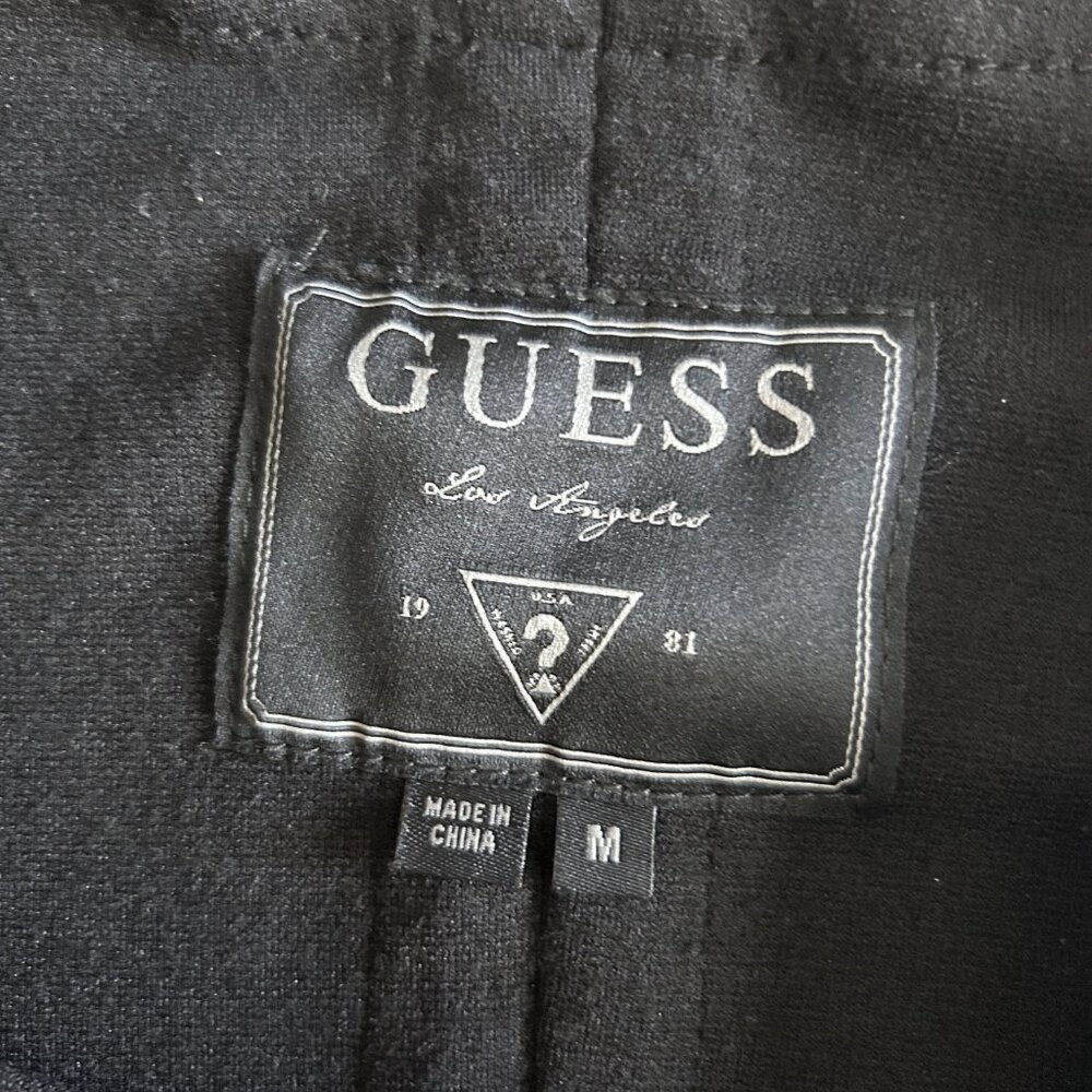 Guess Mixed Media Faux Leather Jacket ASO Katherine Pierce - Picture 8 of 11